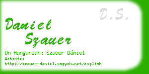 daniel szauer business card